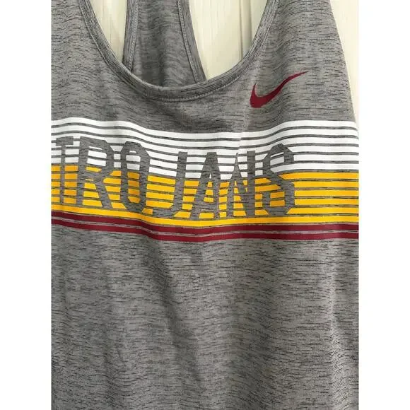 Nike Gray university of Southern California USC TrojansTank Top Size Large - Picture 4 of 8